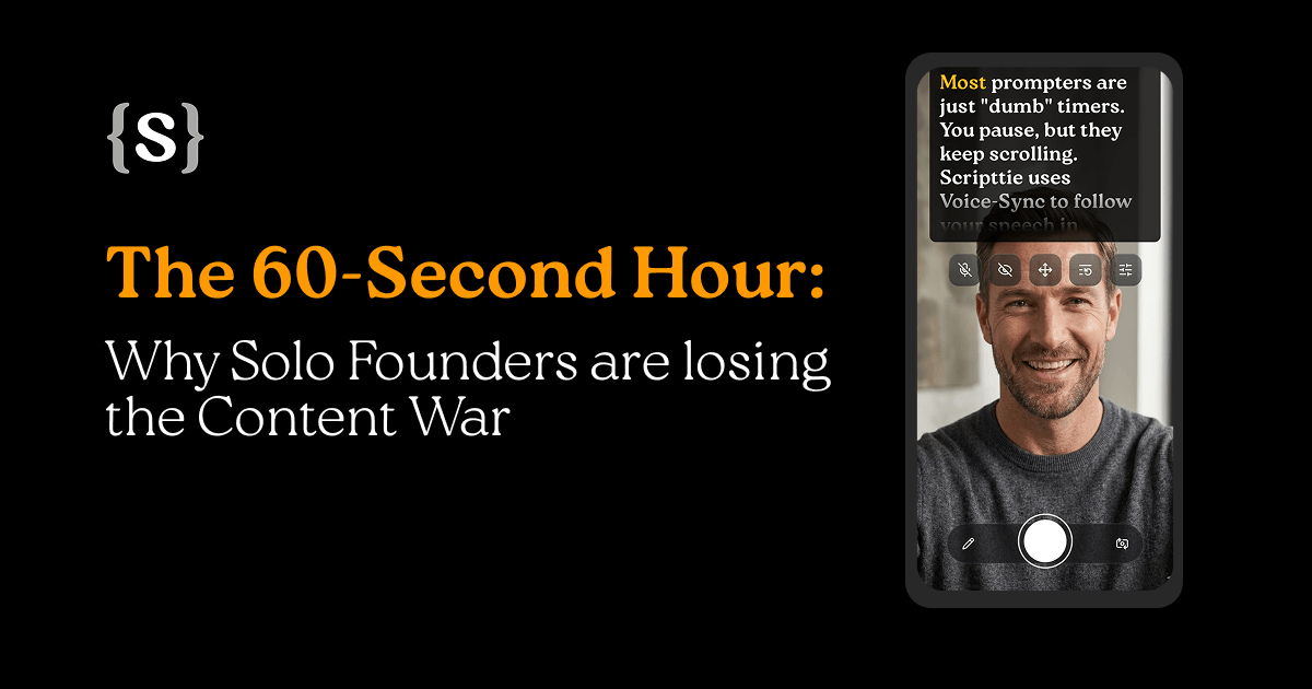 The 60-Second Hour: Why Solo Founders Are Losing the Content War